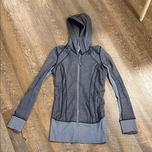 lululemon athletica Gray Zip-Up Hoodie